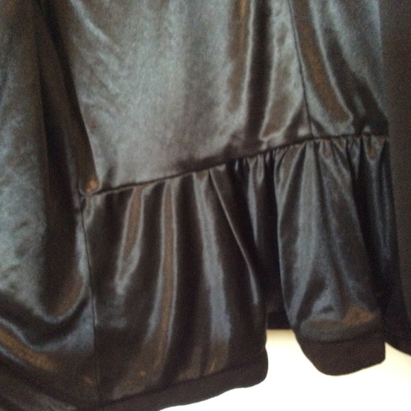 Sequin hearts Black peplum jacket/ open cardigan - Picture 6 of 9